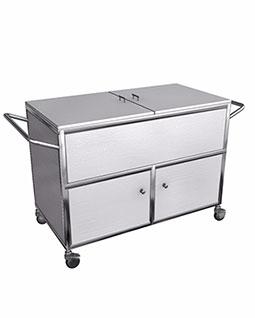 Stainless steel airtight cart